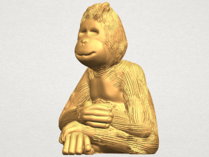 chimpanzee 3D Print Model