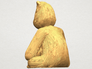 chimpanzee 3Dプリントモデル