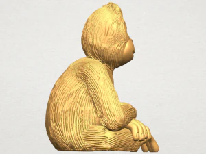 chimpanzee 3D Print Model