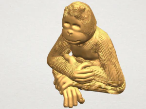 chimpanzee 3D Print Model