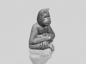 chimpanzee 3Dプリントモデル