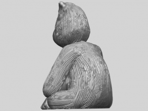 chimpanzee 3Dプリントモデル