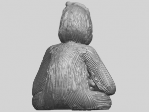 chimpanzee 3Dプリントモデル