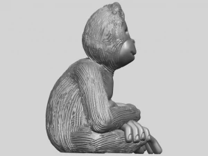 chimpanzee 3D Print Model