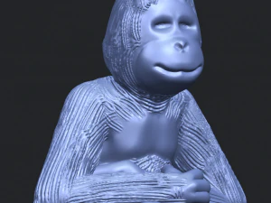 chimpanzee 3D Print Model