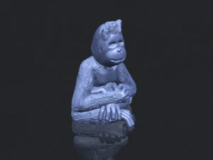 chimpanzee 3D Print Model