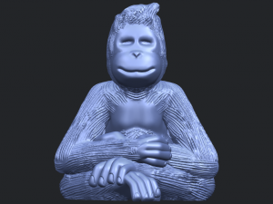 chimpanzee 3Dプリントモデル