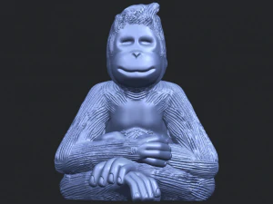 chimpanzee 3D Print Model