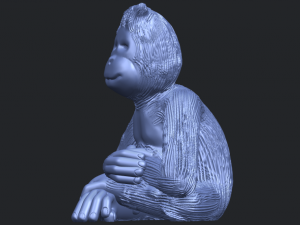 chimpanzee 3Dプリントモデル
