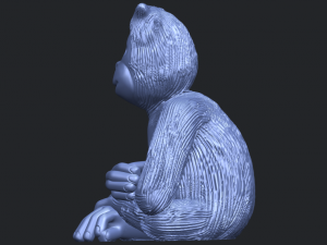 chimpanzee 3Dプリントモデル
