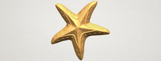starfish 01 3D-printmodel .c4d .max .obj .3ds .fbx .stl .blend 
