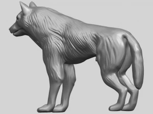 wolf 3D Print Model