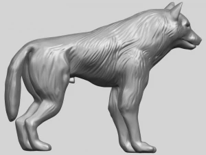 wolf 3D Print Model