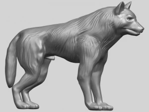 wolf 3D Print Model