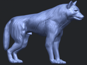 wolf Modèles 3D en vedette