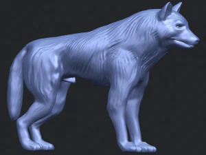 wolf 3D Print Model