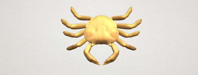 crab Modelo de Impressão 3D .c4d .max .obj .3ds .fbx .stl .blend 