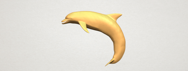 dolphin 03 3Dプリントモデル .c4d .max .obj .3ds .fbx .stl .blend 