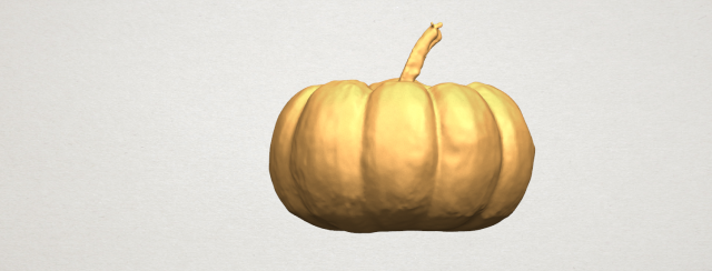 pumpkin 02 3Dプリントモデル .c4d .max .obj .3ds .fbx .stl .blend 