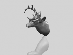 deer head 3Dプリントモデル