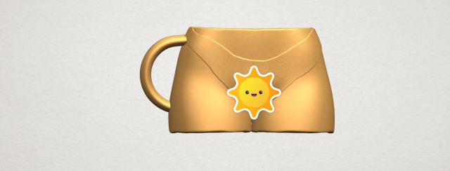 bikini cup 3D-Druckmodell .c4d .max .obj .3ds .fbx .stl .blend 