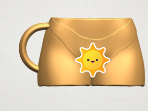 bikini cup 3Dプリントモデル