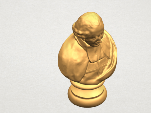 sculpture of a head of man 02 Modelo de impresión 3D