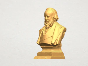 sculpture of a head of man 03 3D Print Model