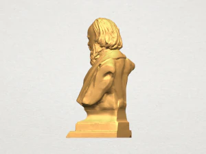 sculpture of a head of man 03 3D Print Model