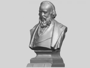 sculpture of a head of man 03 3D Print Model