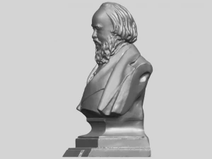 sculpture of a head of man 03 3D Print Model