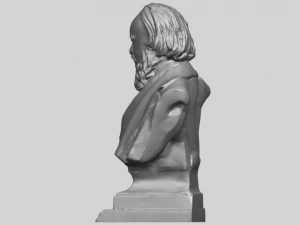 sculpture of a head of man 03 3D Print Model