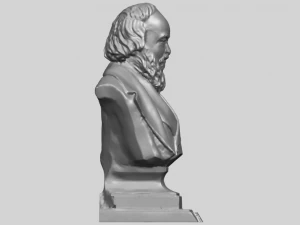 sculpture of a head of man 03 3D Print Model
