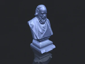 sculpture of a head of man 03 3D Print Model