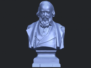 sculpture of a head of man 03 3D-Druckmodell