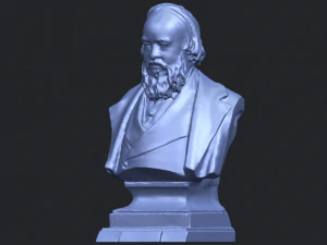 sculpture of a head of man 03 3D Print Model