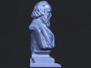 sculpture of a head of man 03 3D Print Model