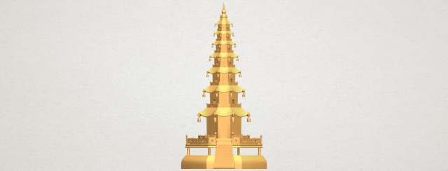 chiness pagoda Modèles 3D en vedette .c4d .max .obj .3ds .fbx .stl .blend 
