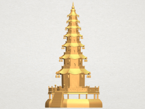 chiness pagoda Modèles 3D en vedette