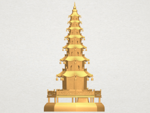 chiness pagoda Modèles 3D en vedette