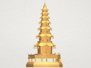 chiness pagoda Modèles 3D en vedette