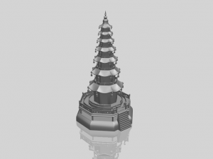 chiness pagoda Modèles 3D en vedette