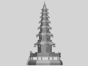 chiness pagoda Modèles 3D en vedette