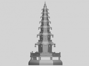 chiness pagoda Modèles 3D en vedette
