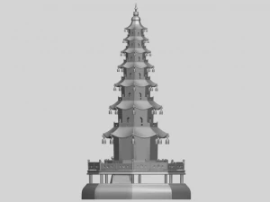 chiness pagoda 3D Print Model