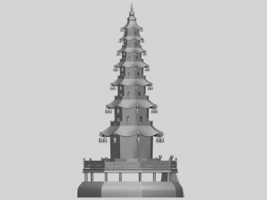chiness pagoda Modèles 3D en vedette