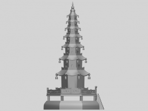 chiness pagoda Modèles 3D en vedette