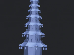 chiness pagoda 3D Print Model