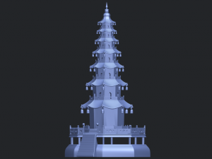 chiness pagoda Modèles 3D en vedette