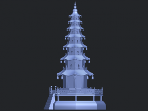 chiness pagoda Modèles 3D en vedette